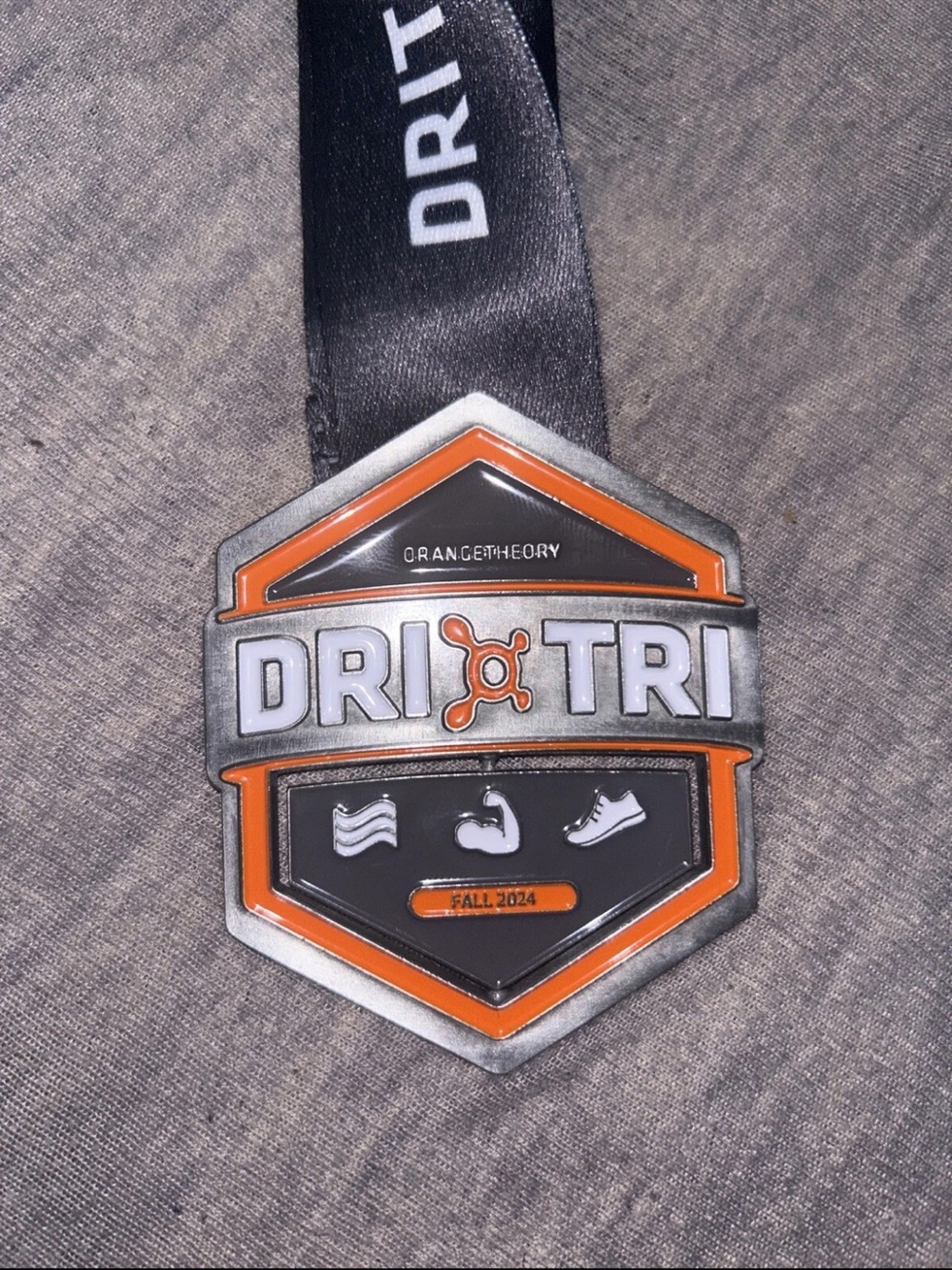OrangeTheory Fall 2024 Dri Tri Finisher Medal